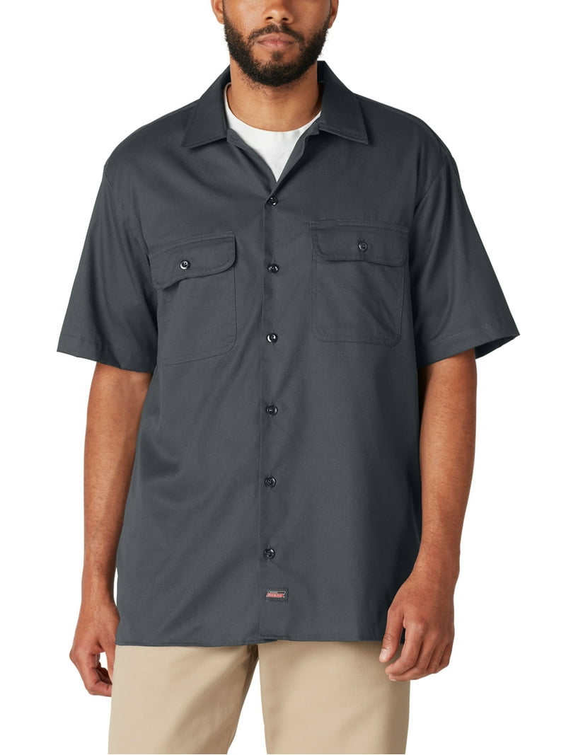 Genuine Dickies Men's FLEX Short Sleeve Work Shirt with Temp