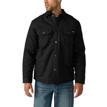 Genuine Dickies Men's Flannel Lined Canvas Shirt Jacket