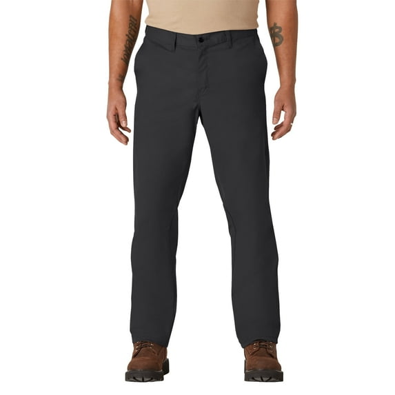 Genuine Dickies Men’s Flat Front FLEX Work Pants – Comfort Waist, Durable Twill Fabric, Wrinkle-Resistant, and Easy-Care Everyday Wear