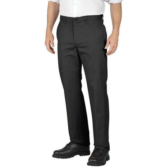 Dickies Men's Regular Fit Straight Leg Flat Front Pant