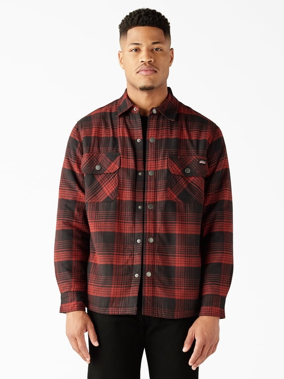 Men's Fleece Lined Flannel Shirt Jacket