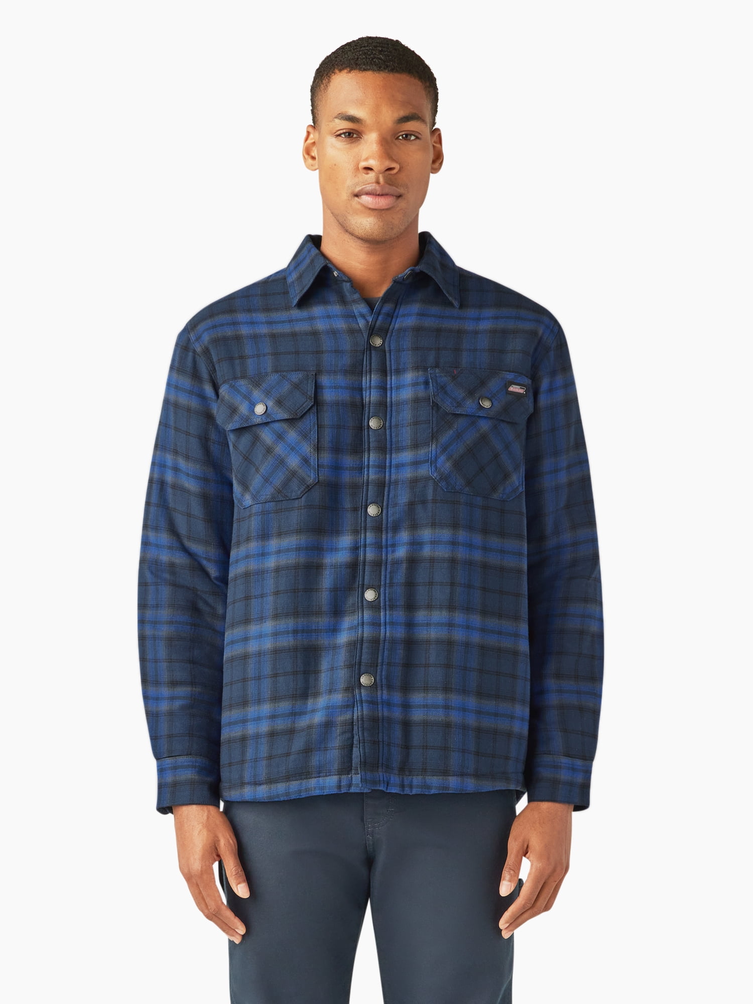 Genuine Dickies men's Fleece Lined Flannel Shirt Jacket