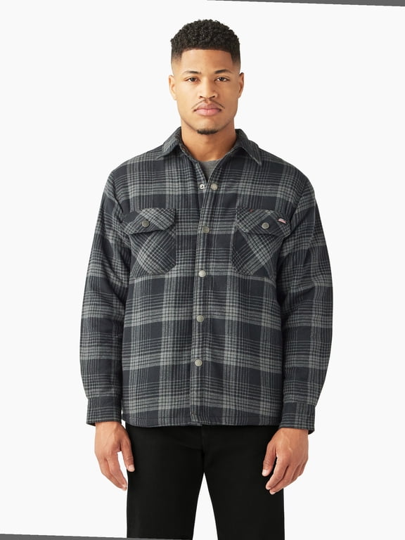 Men's Fleece Lined Flannel Shirt Jacket