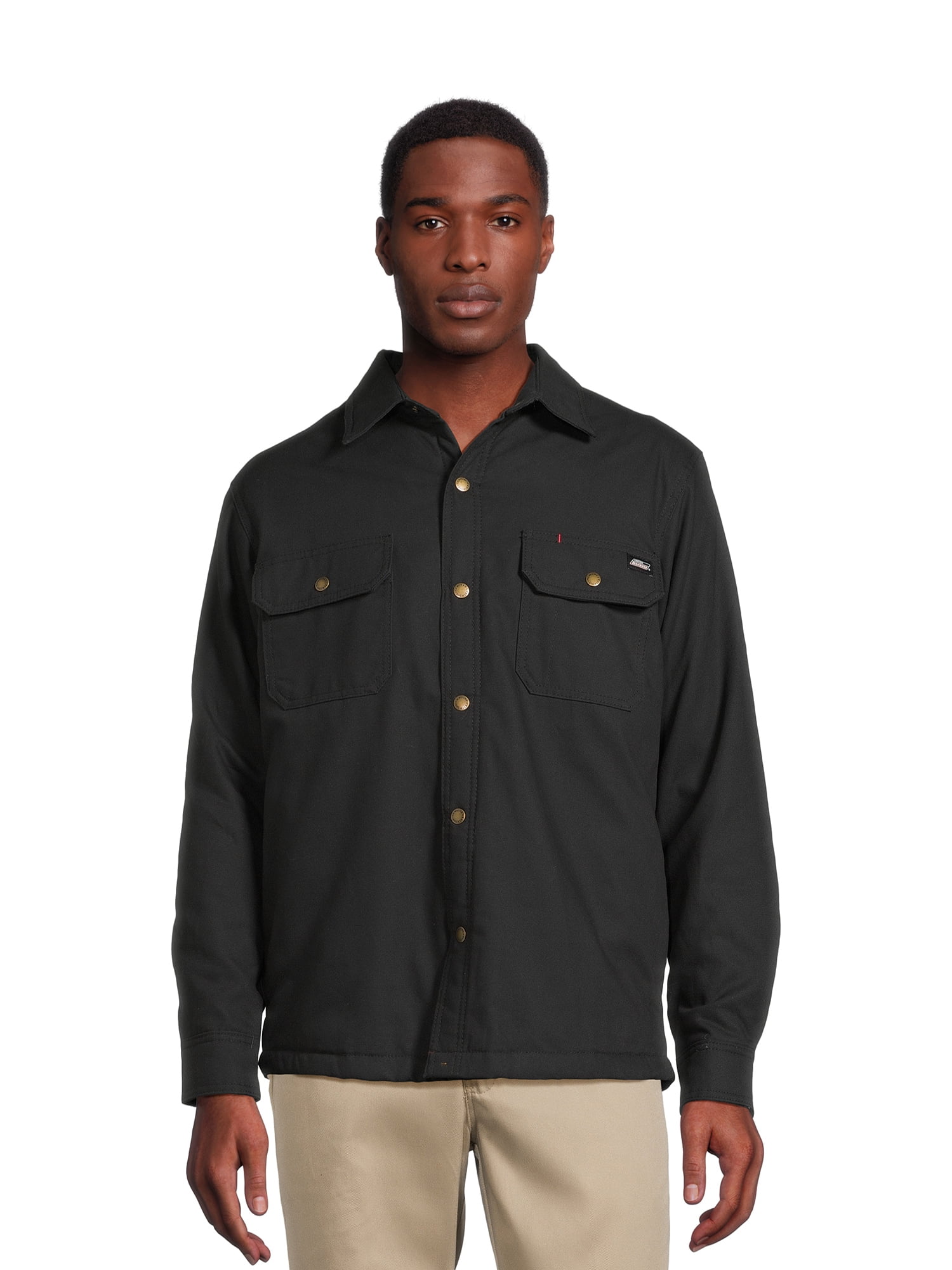 Genuine Dickies Men's Fleece Lined Flannel Shirt Jacket Workwear