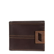 Genuine Dickies Men's Leather Extra Capacity Slimfold Wallet
