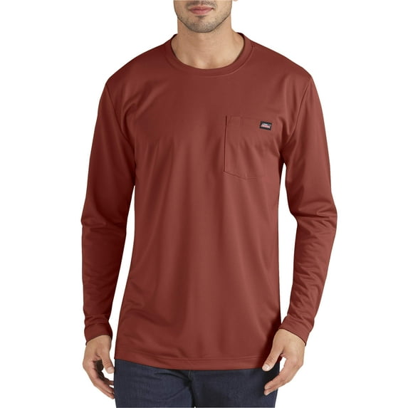 Genuine Dickies Men's Long Sleeve Crew Neck Pocket T-Shirt