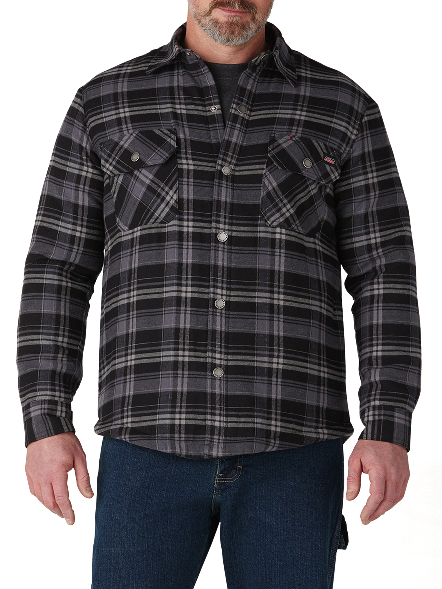 relaxed fit plaid flannel shirt