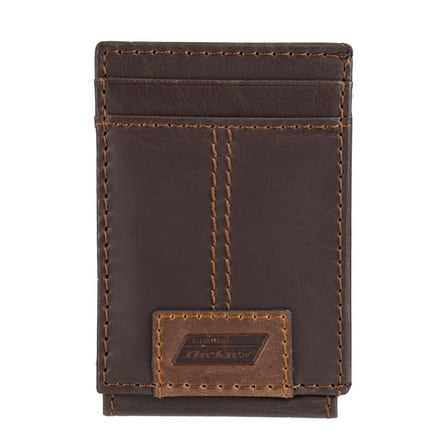 Genuine Dickies Men's RFID Leather Magnetic Front Pocket Wallet