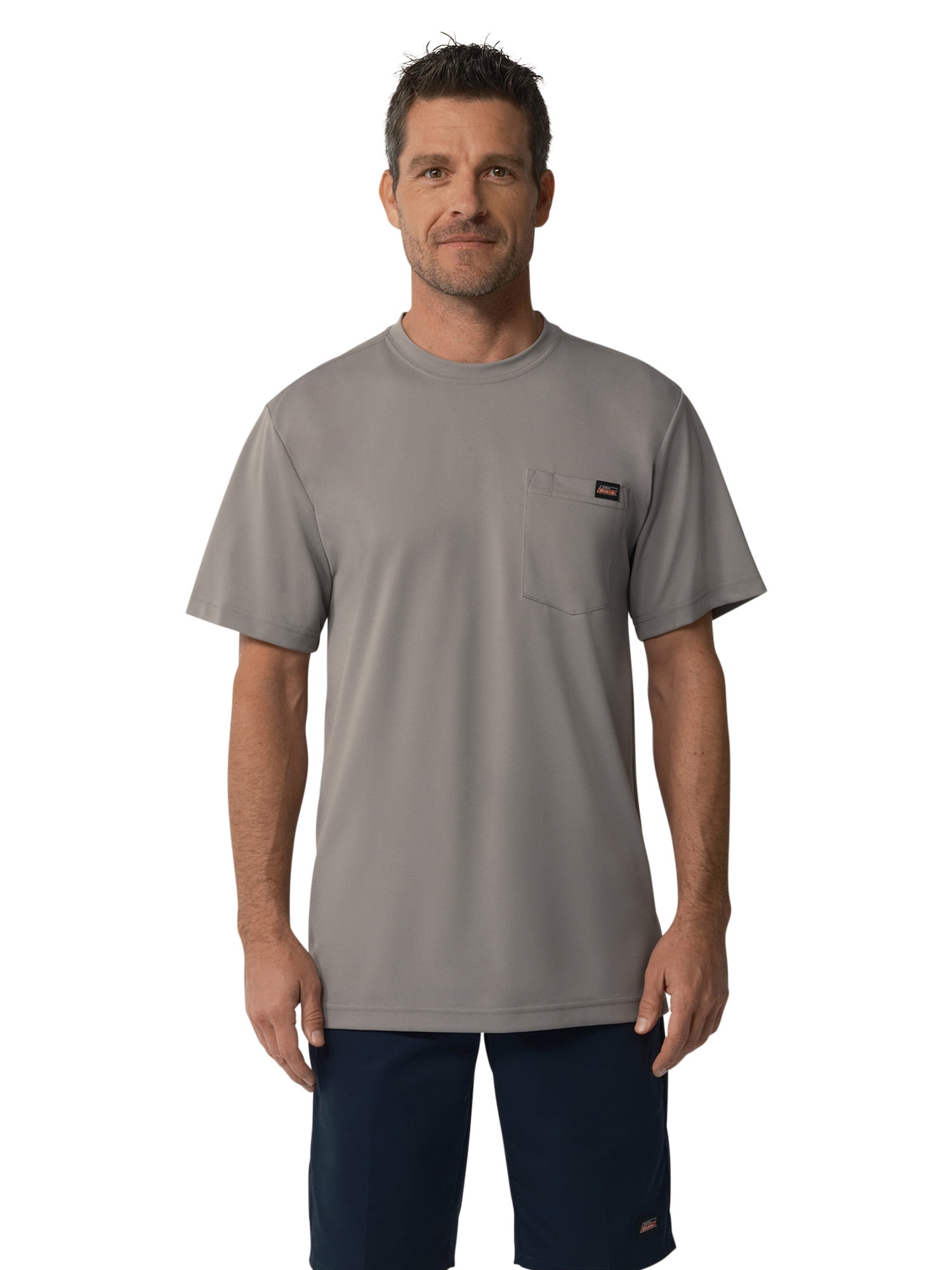 Walmart discounts of Genuine Dickies Men's Regular Fit Short Sleeve Performance Pocket T-Shirt