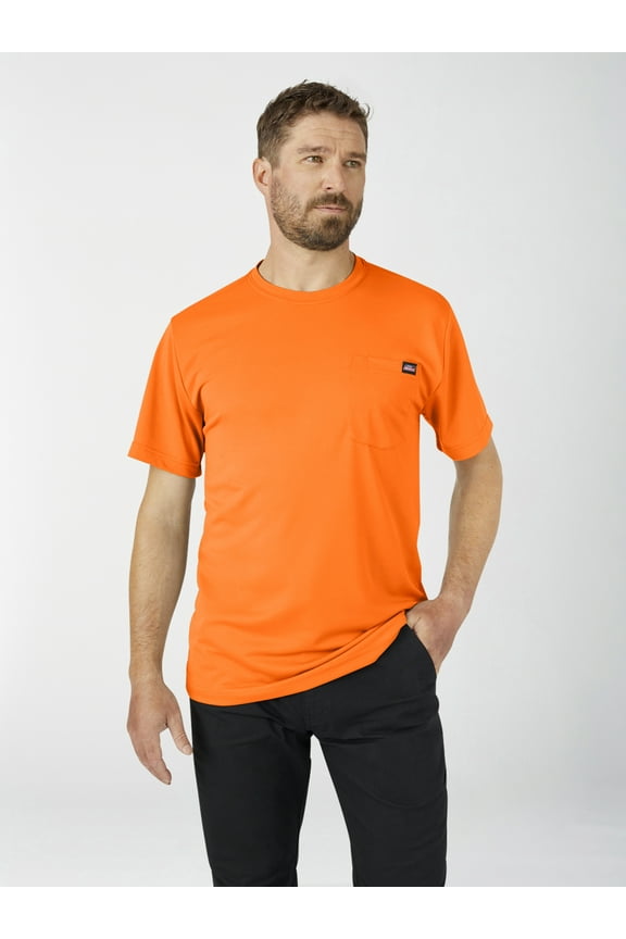 Men's Regular Fit Short Sleeve Performance Pocket T-Shirt
