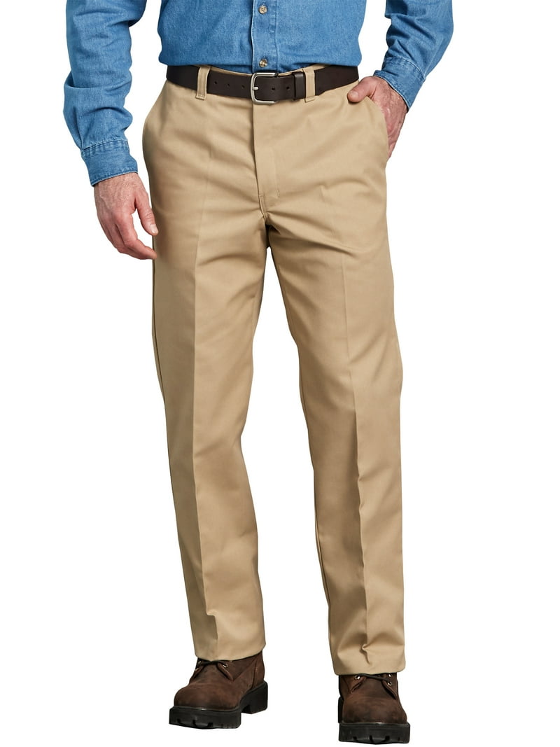 Genuine Dickies Men's Regular Fit Straight Leg Flat Front