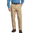 Genuine Dickies Men's Regular Fit Straight Leg Flat Front Pant