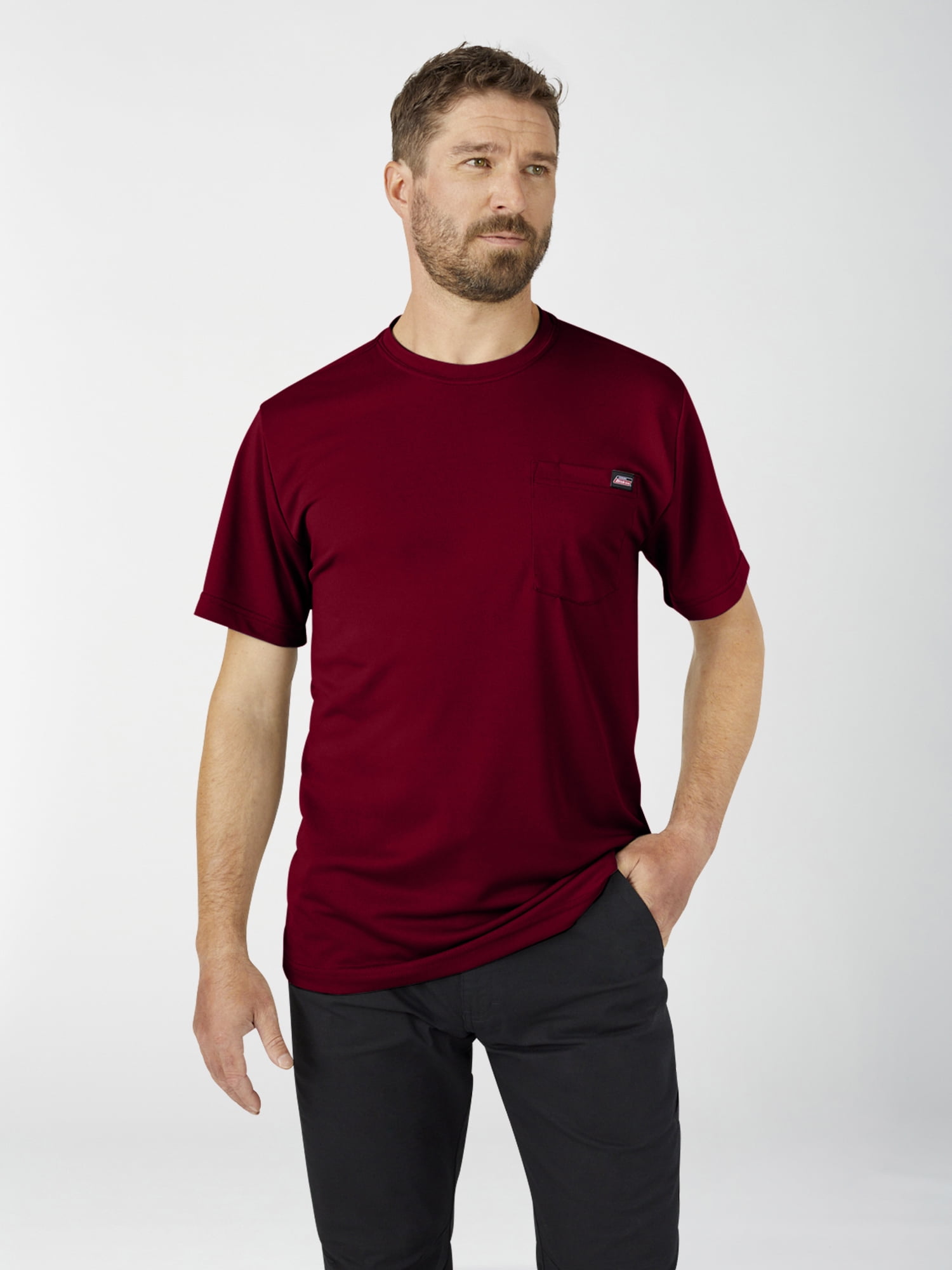 Genuine Dickies Men\'s Relaxed Fit Performance Polyester Tee Shirt