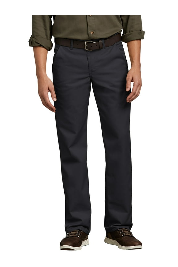 Men's Slim Fit Low Rise Straight-Leg Flat Front Pant