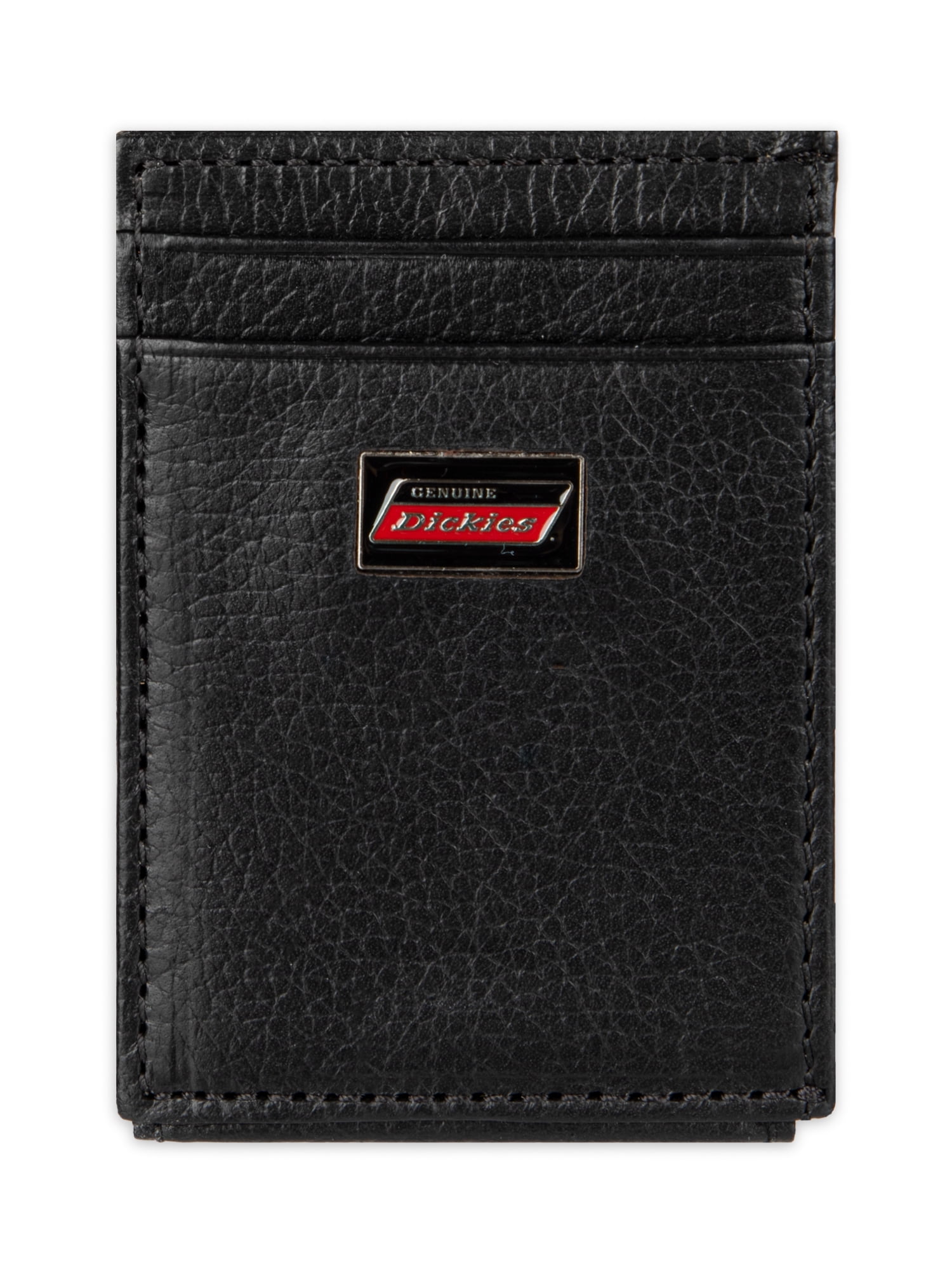 Genuine Dickies Men's Slim Magnetic Front Pocket Wallet, Black