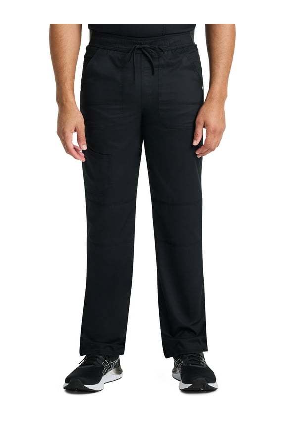 Men's Stretch Drawstring Straight Leg Cargo Scrub Pant
