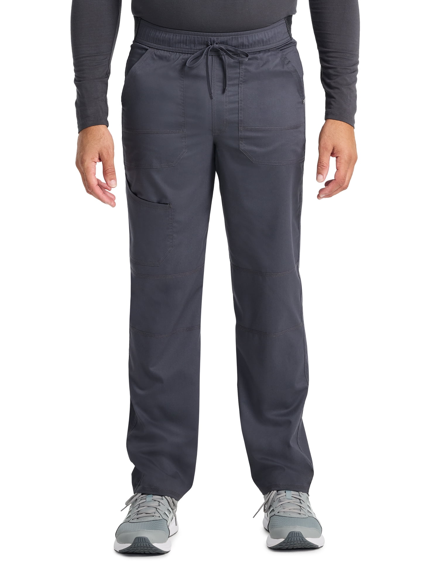 Genuine Dickies Men's Stretch Drawstring Straight Leg Cargo Scrub Pant