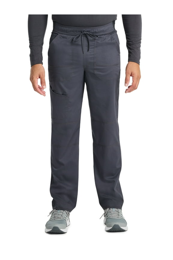 Men's Stretch Drawstring Straight Leg Cargo Scrub Pant