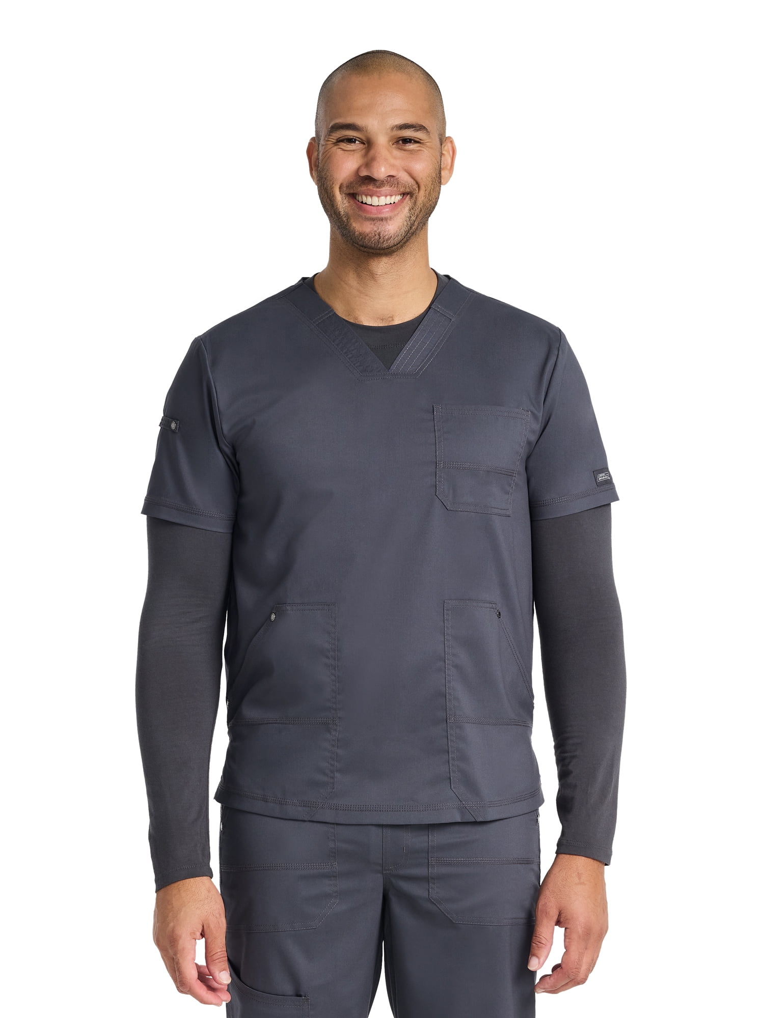 Genuine Dickies Men's Stretch V-Neck Scrub Top