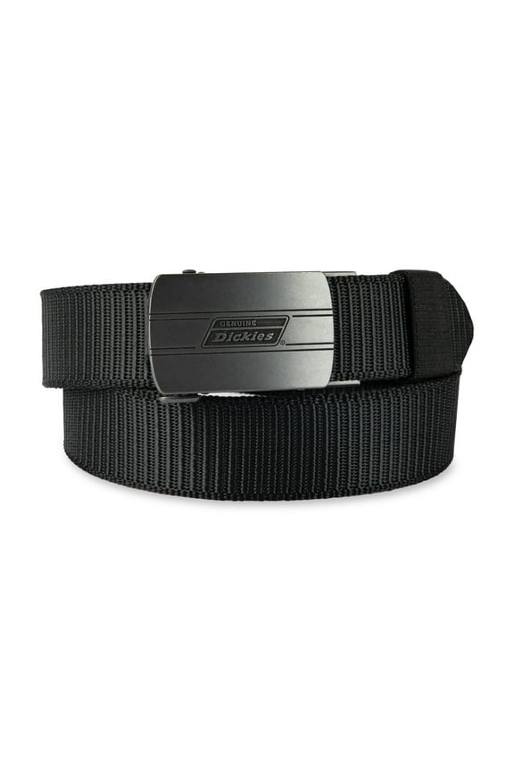 Men's Track Lock Plaque Buckle Casual Fabric Web Belt - Regular and Big & Tall Sizes