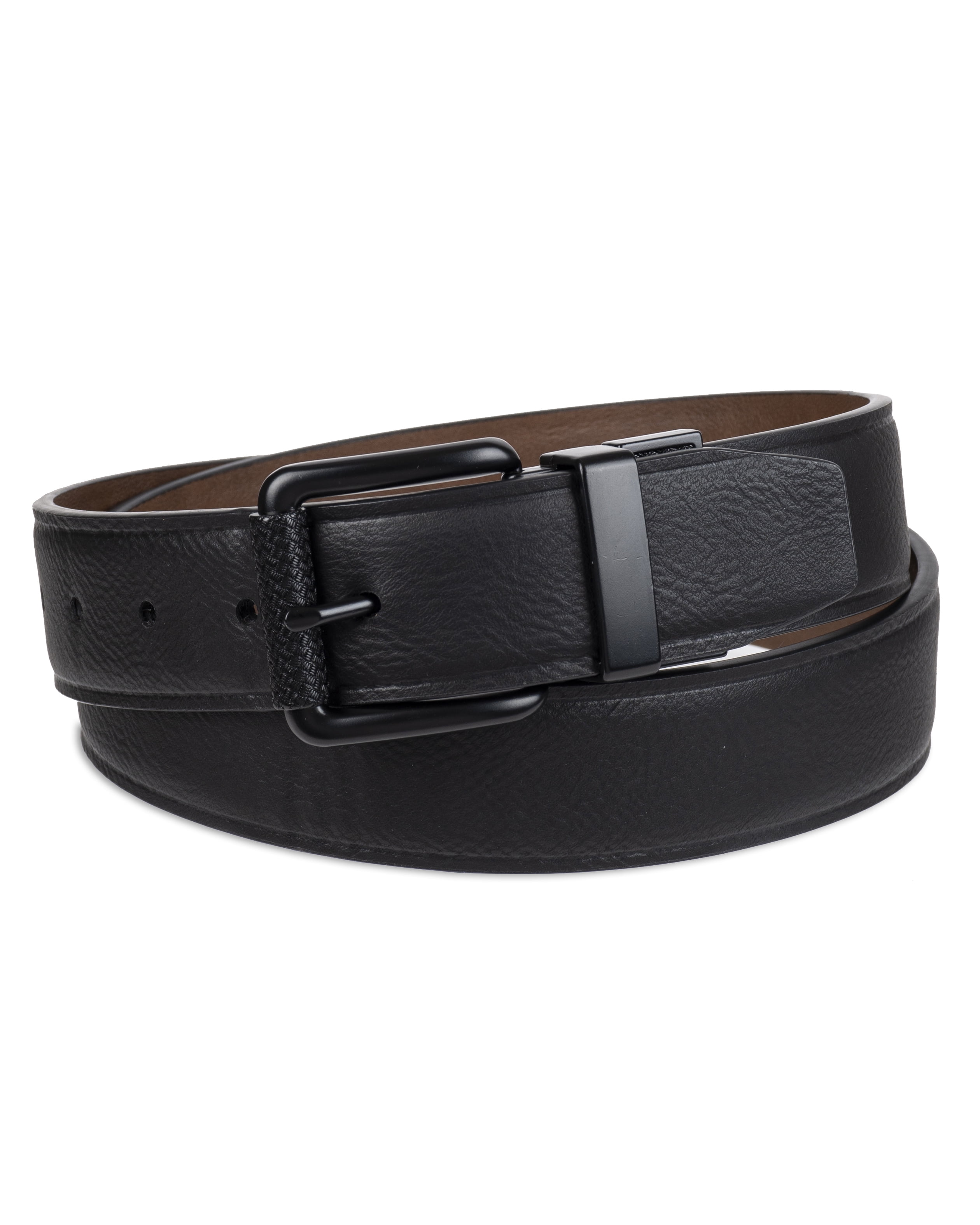 Genuine Dickies Men's Two-In-One Reversible Black to Brown Casual Stretch Belt