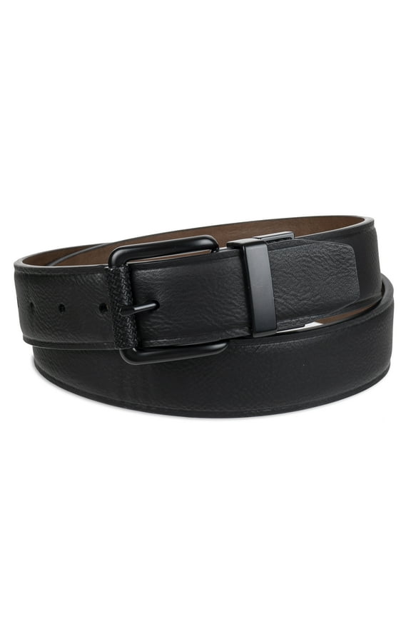 Men's Two-In-One Reversible Black to Brown Casual Stretch Belt