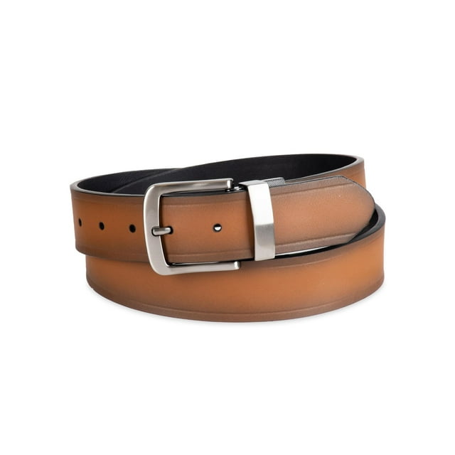 Genuine Dickies Men's TwoInOne Reversible Tan to Black Belt With Big