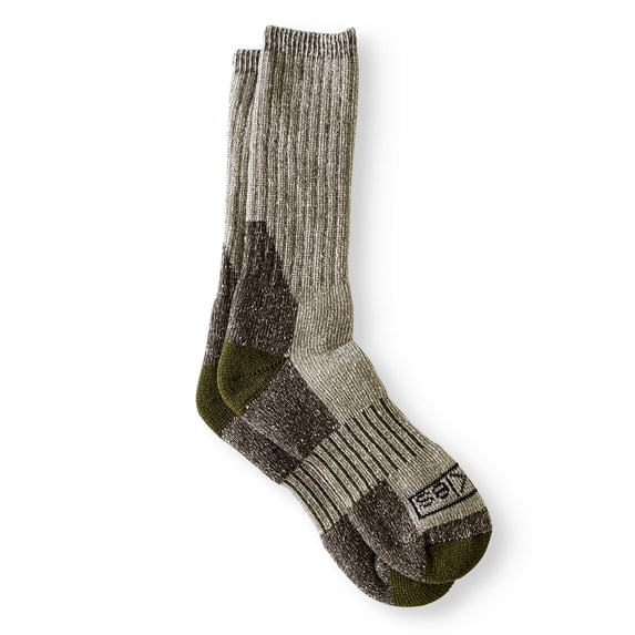 Genuine Dickies Men's Wool Thermal Steel Toe Crew Socks, 2-Pack