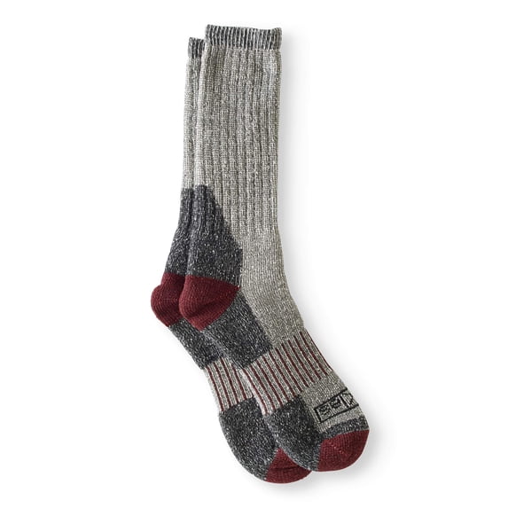 Genuine Dickies Men's Wool Thermal Steel Toe Crew Socks, 2-Pack