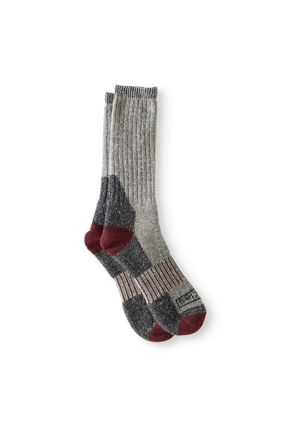 Genuine Dickies Men's Wool Thermal Steel Toe Crew Socks, 2-Pack