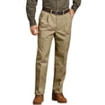 thumbnail image 1 of Genuine Dickies Men's and Big Men's Pleated Front Comfort-Waist Work Pants, 1 of 2