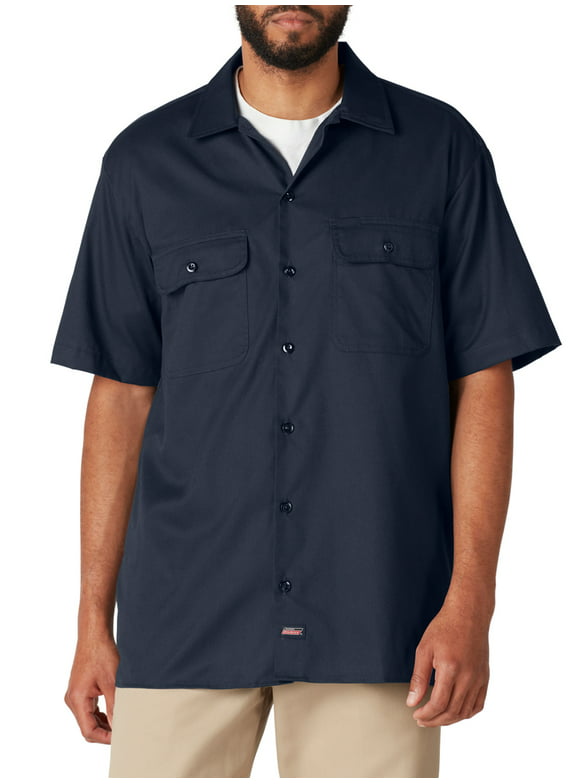 Genuine Dickies Men'sFLEX Short Sleeve Work Shirt, Temp Control Cooling