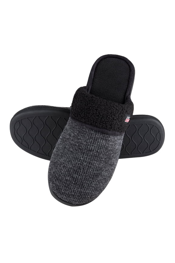 Mens Indoor/Outdoor Slip On Open Back Slipper