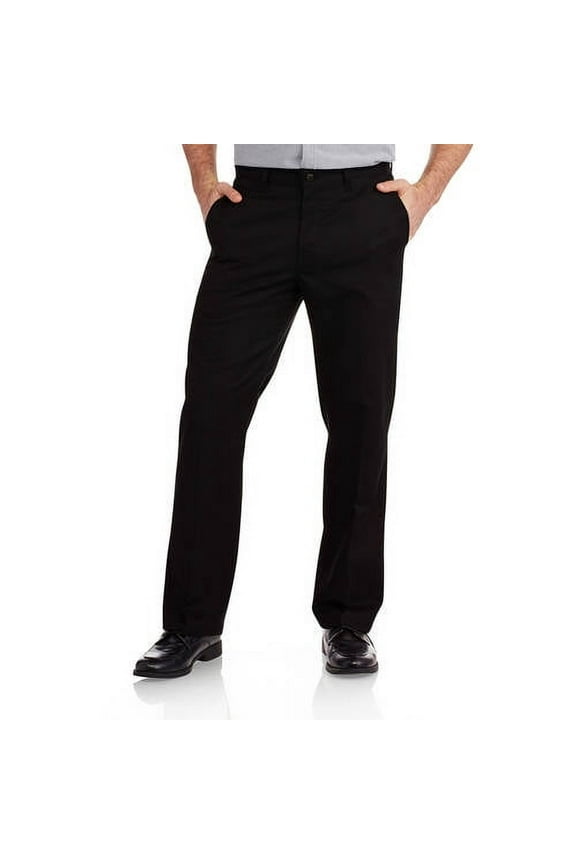 Men's Relaxed Fit Straight Leg Flat Front Flex Work Pant