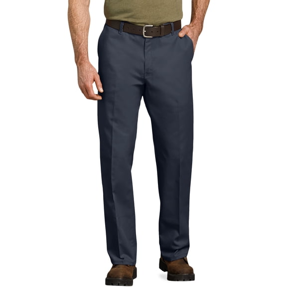 Genuine Dickies Men's Relaxed Fit Straight Leg Flat Front Flex Work Pant