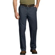 Genuine Dickies Men's Relaxed Fit Straight Leg Flat Front Flex Work Pant