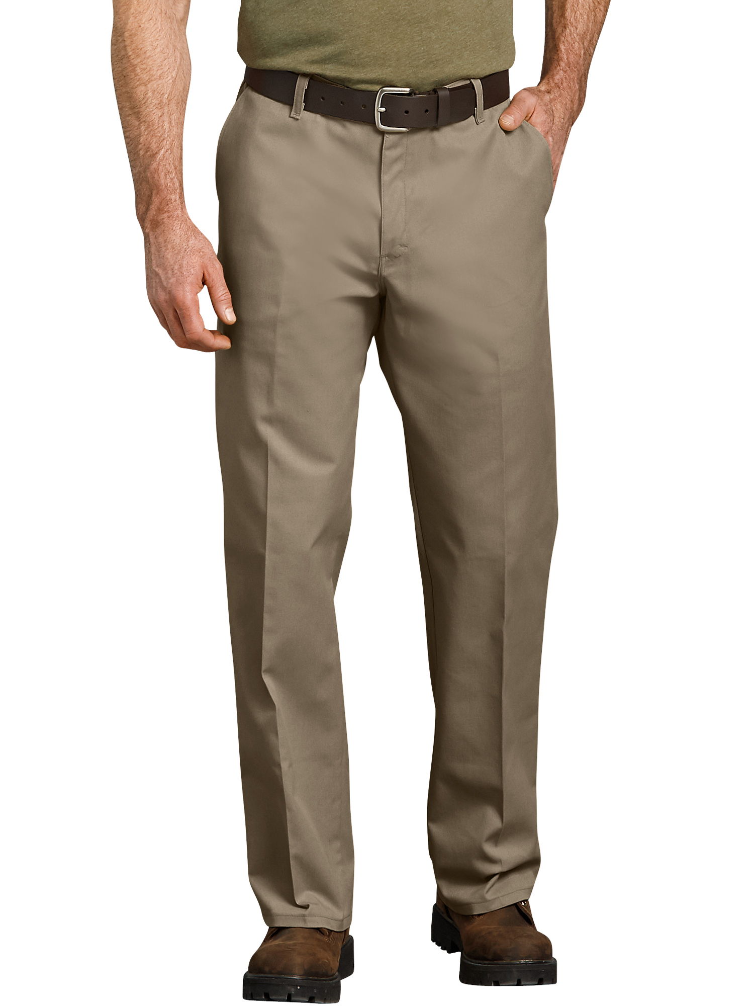 Genuine Dickies Mens Relaxed Fit Straight Leg Flat Front Flex Pant - image 1 of 2