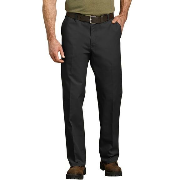 Genuine Dickies Men's Relaxed Fit Straight Leg Flat Front Flex Work Pant