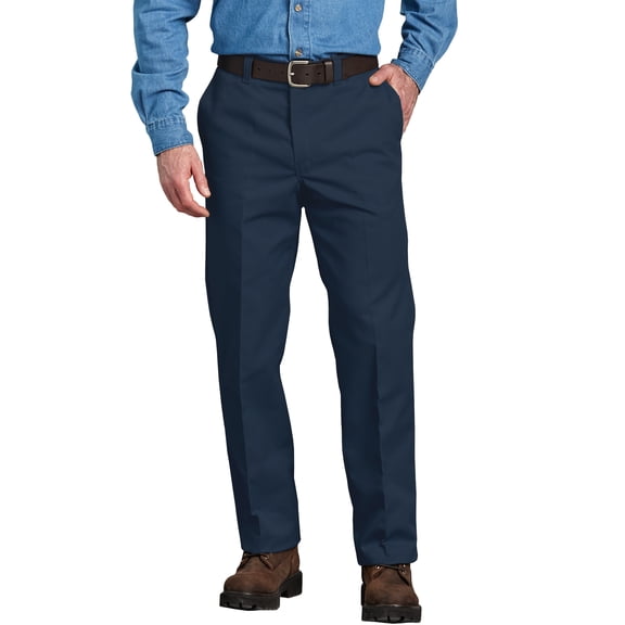 Dickies Men's Regular Fit Straight Leg Flat Front Pant