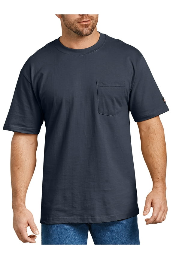 Mens and Big Mens Short Sleeve Heavy Weight Pocket T-Shirt, 2 Pack