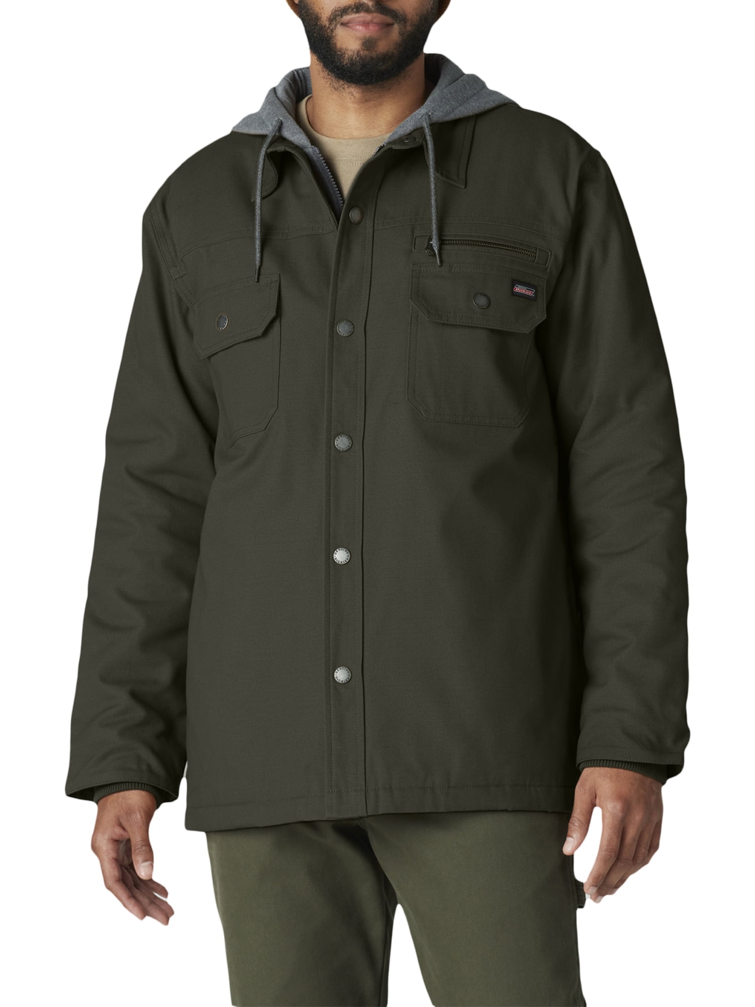 Genuine Dickies Quilted Hooded Canvas, Outerwear Jacket (Men's)