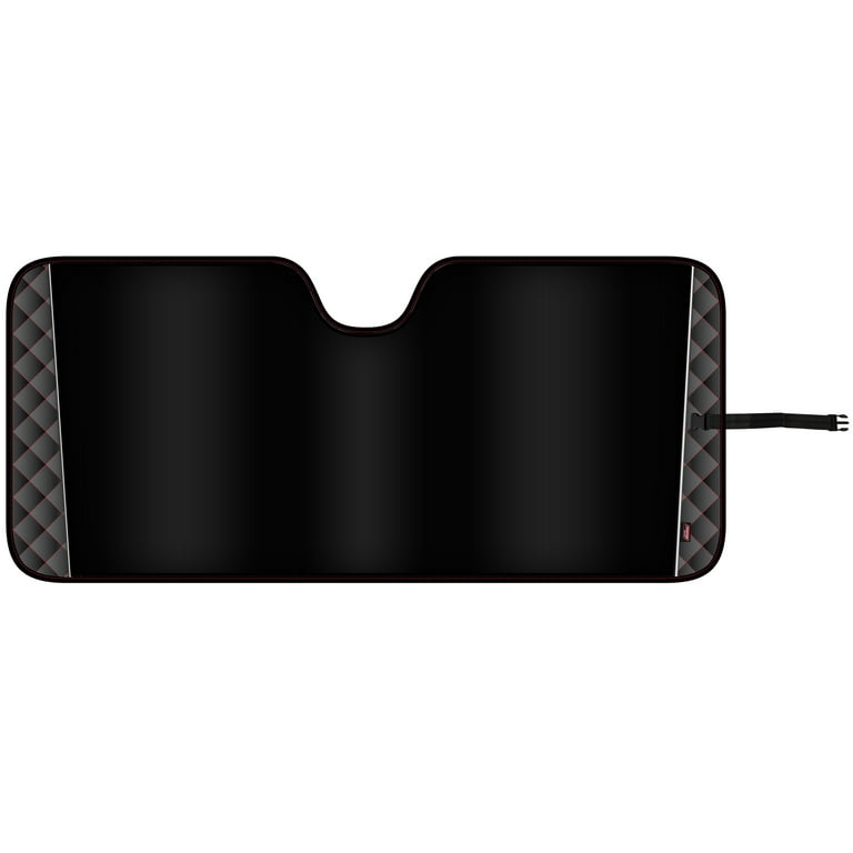 Genuine Dickies Red Diamond Accordion Auto Sunshade, Black