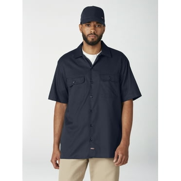Genuine Dickies Short Sleeve Work Shirt Temp Control Cooling Moisture Wicking FLEX Fabric Men's