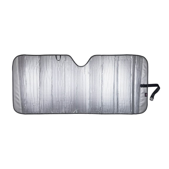 Genuine Dickies Silver Carbon Fiber Accordion Windshield Sun Shade, 41131WDI