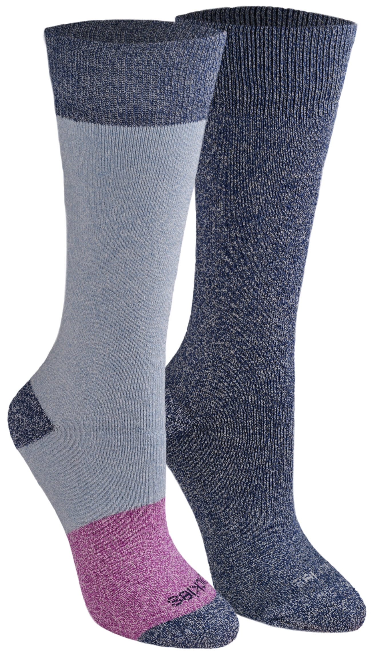 Genuine Dickies Women's Charcoal Fiber Basic Thermal Crew Socks, 2-Pack