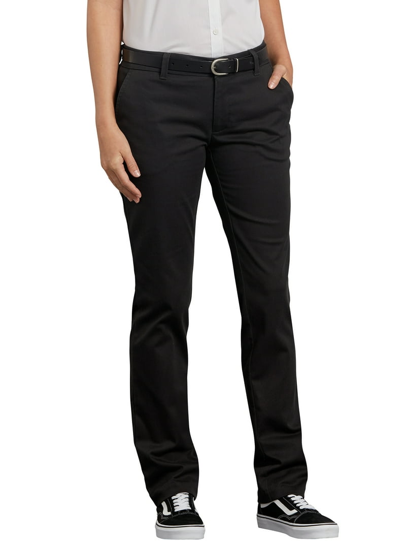 Genuine Dickies Women's Curvy Stretch Twill Straight Leg