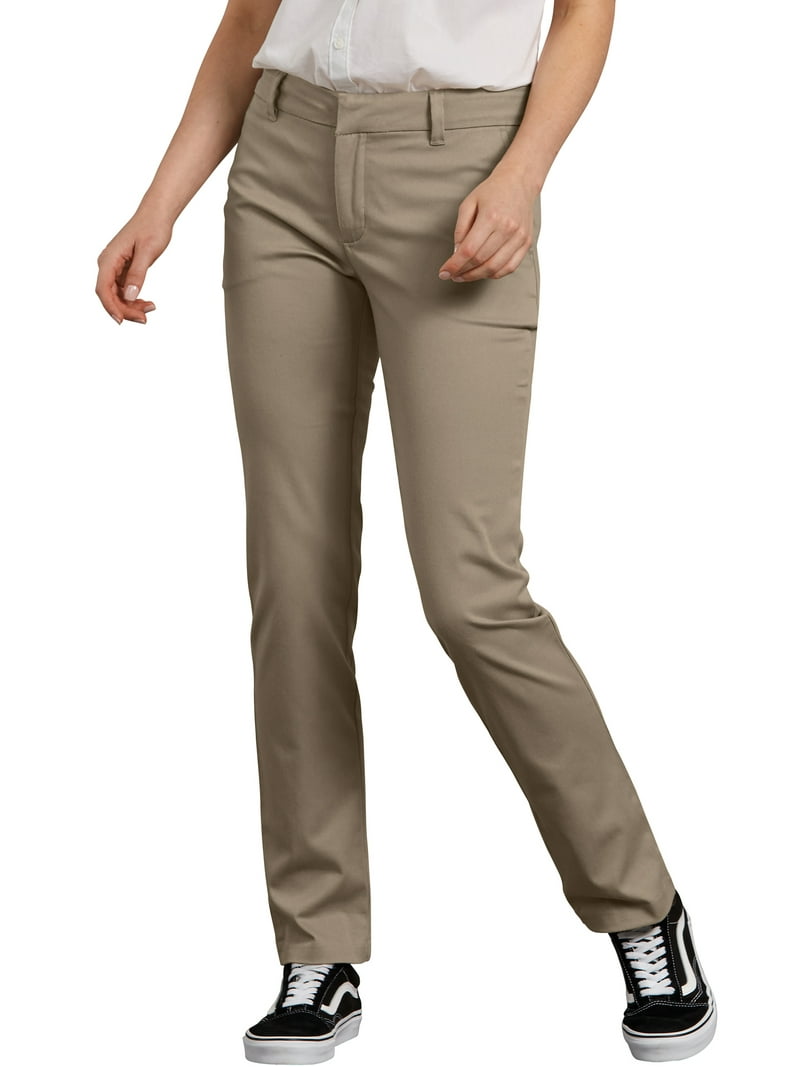 Genuine Dickies Women's Curvy Stretch Twill Straight Leg