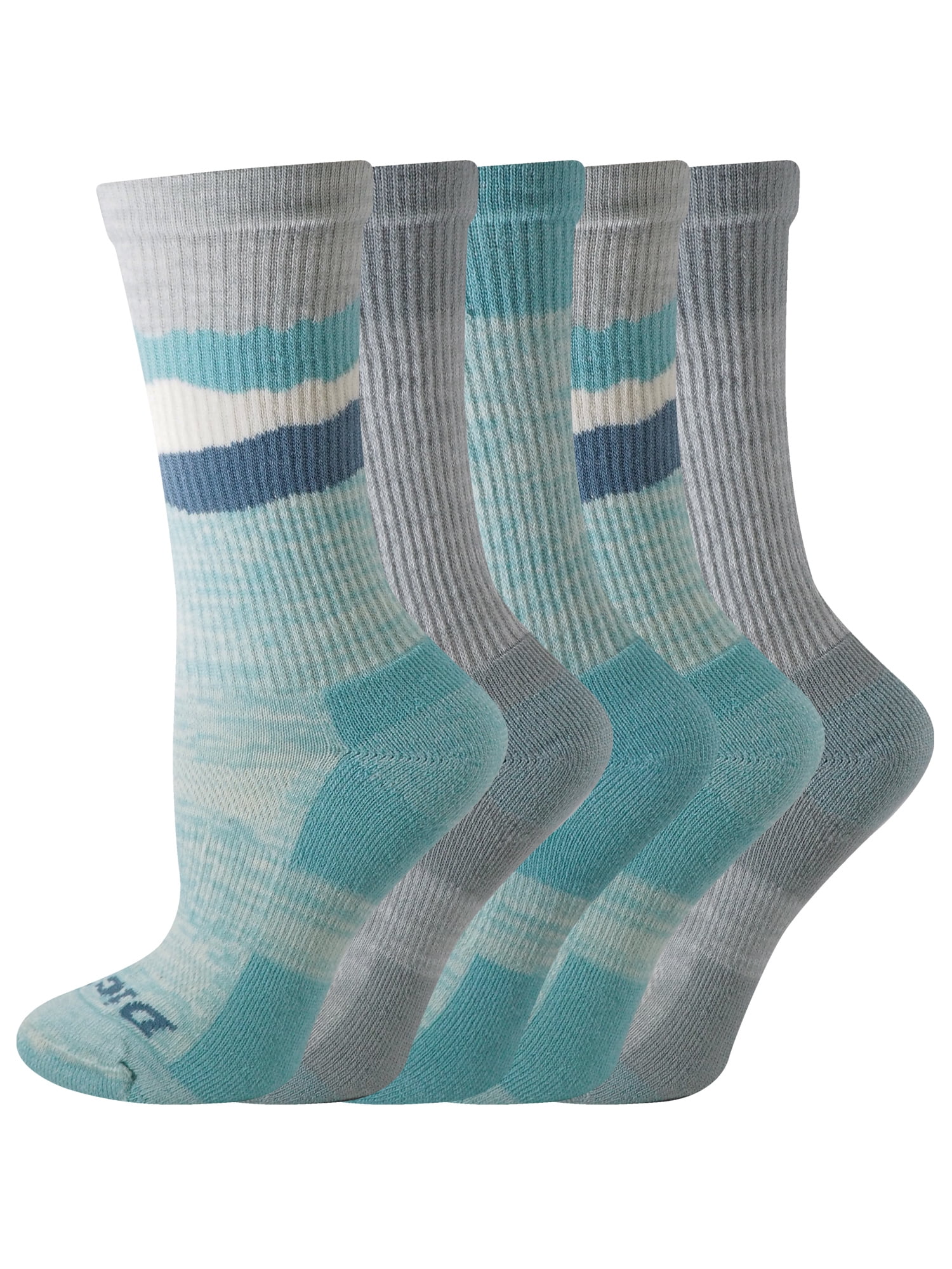 Genuine Dickies Women's Dri-Tech Mtn Crew Socks, 5-Pack