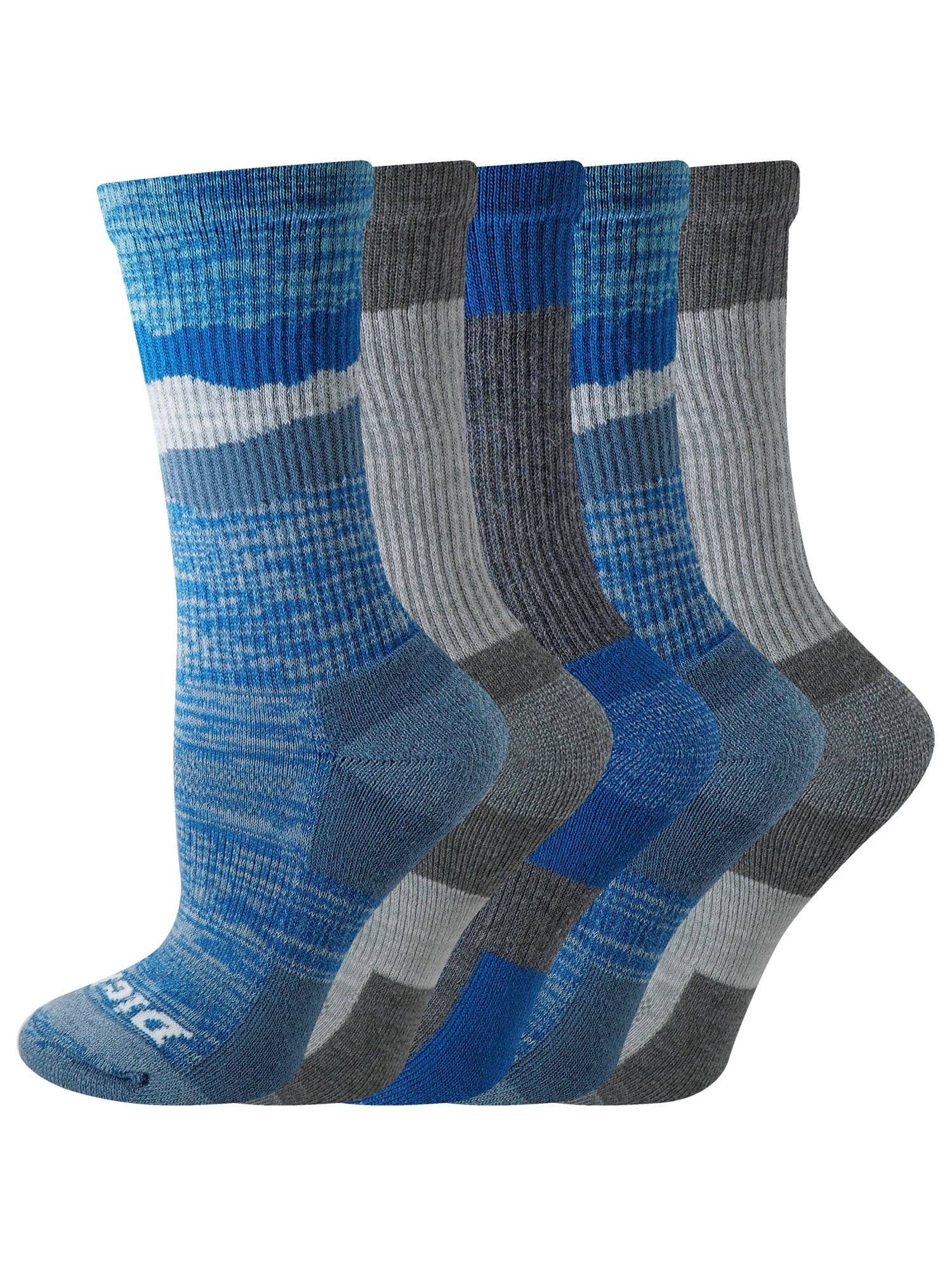 Genuine Dickies Women's Dri-Tech Mtn Crew Socks, 5-Pack
