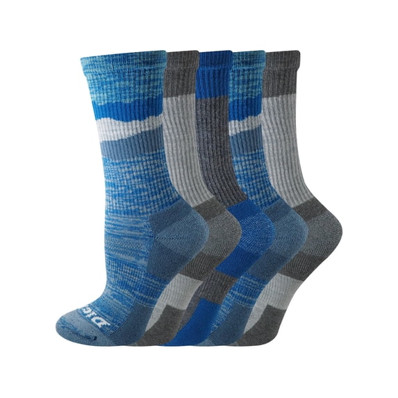 Genuine Dickies Women's Dri-Tech Mtn Crew Socks, 5-Pack